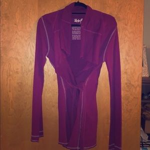 Lucky Brand Magenta Wrap Sweater